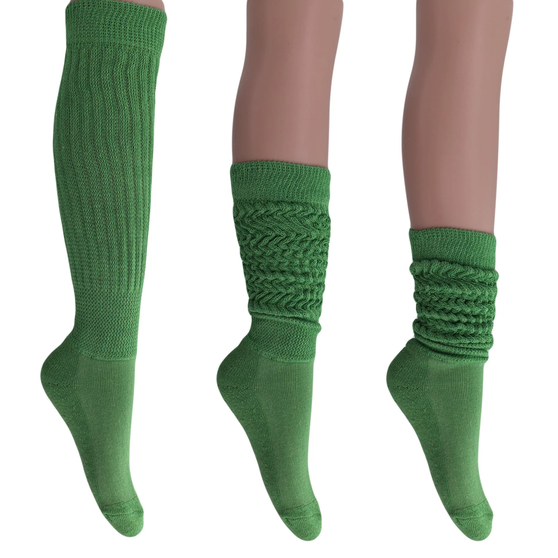 Women'S Extra Long Heavy Slouch Cotton Socks – 3 Pairs, Size 9-11