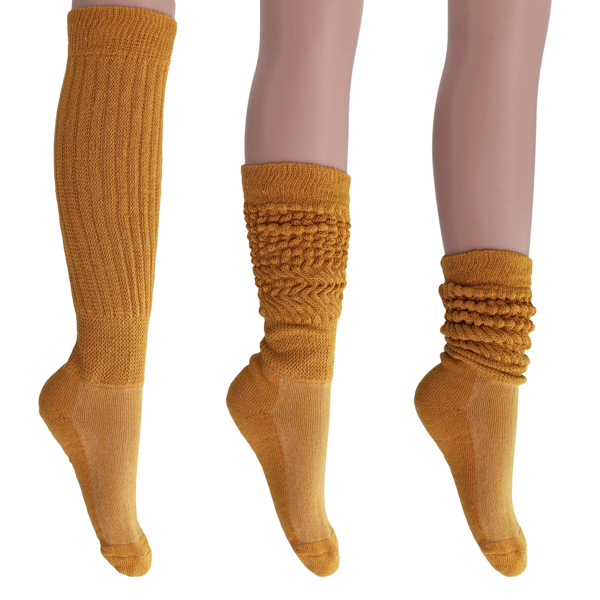 Women'S Extra Long Heavy Slouch Cotton Socks – 3 Pairs, Size 9-11